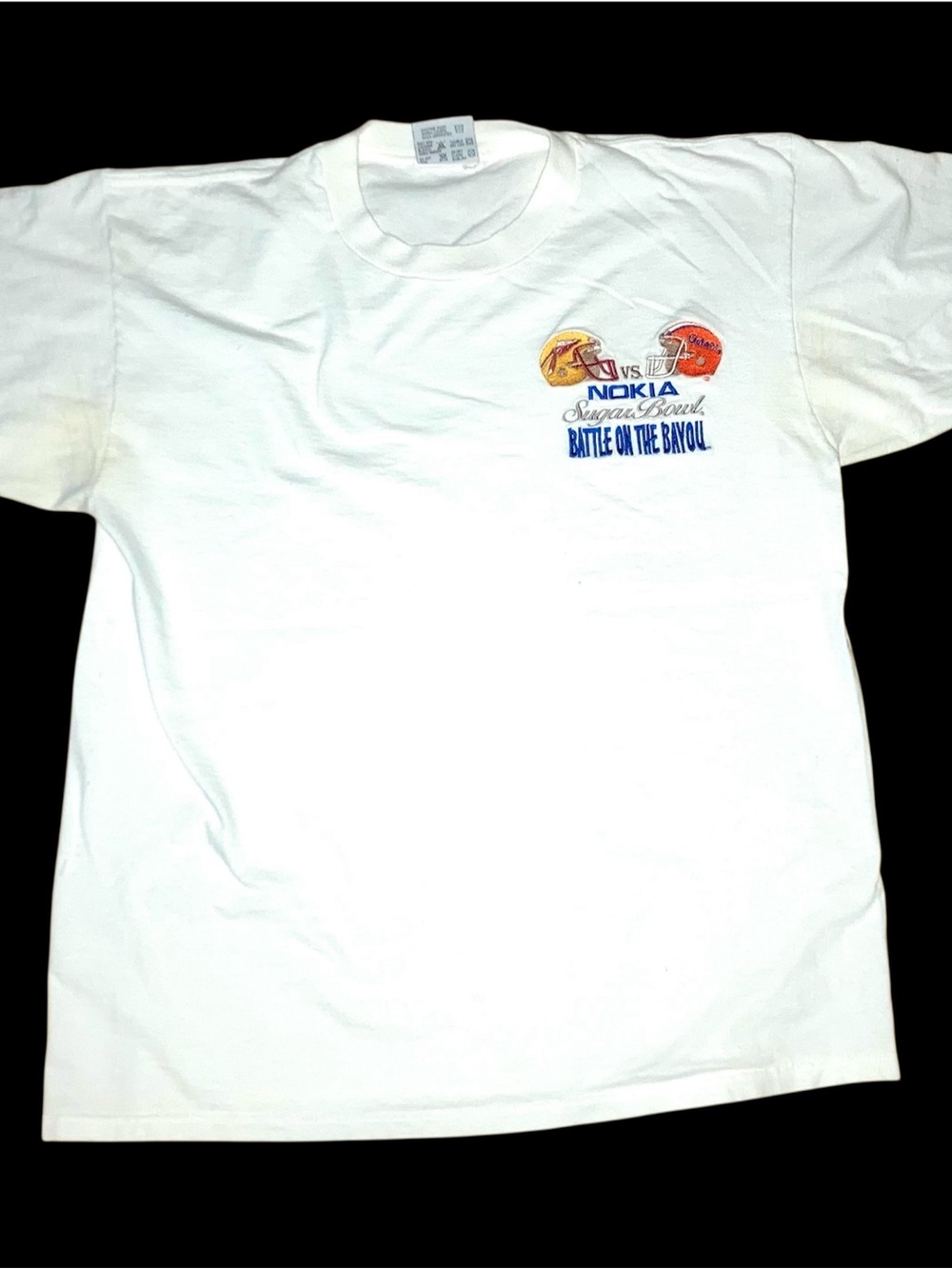 1997 Sugar Bowl Battle on the Bayou FSU v. Florida Gators🐊🏈 Mens XL Tee Shirt